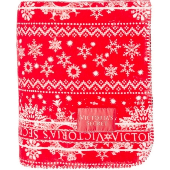 NWT Victoria's Secret Fleece Sherpa Blanket - Picture 5 of 6